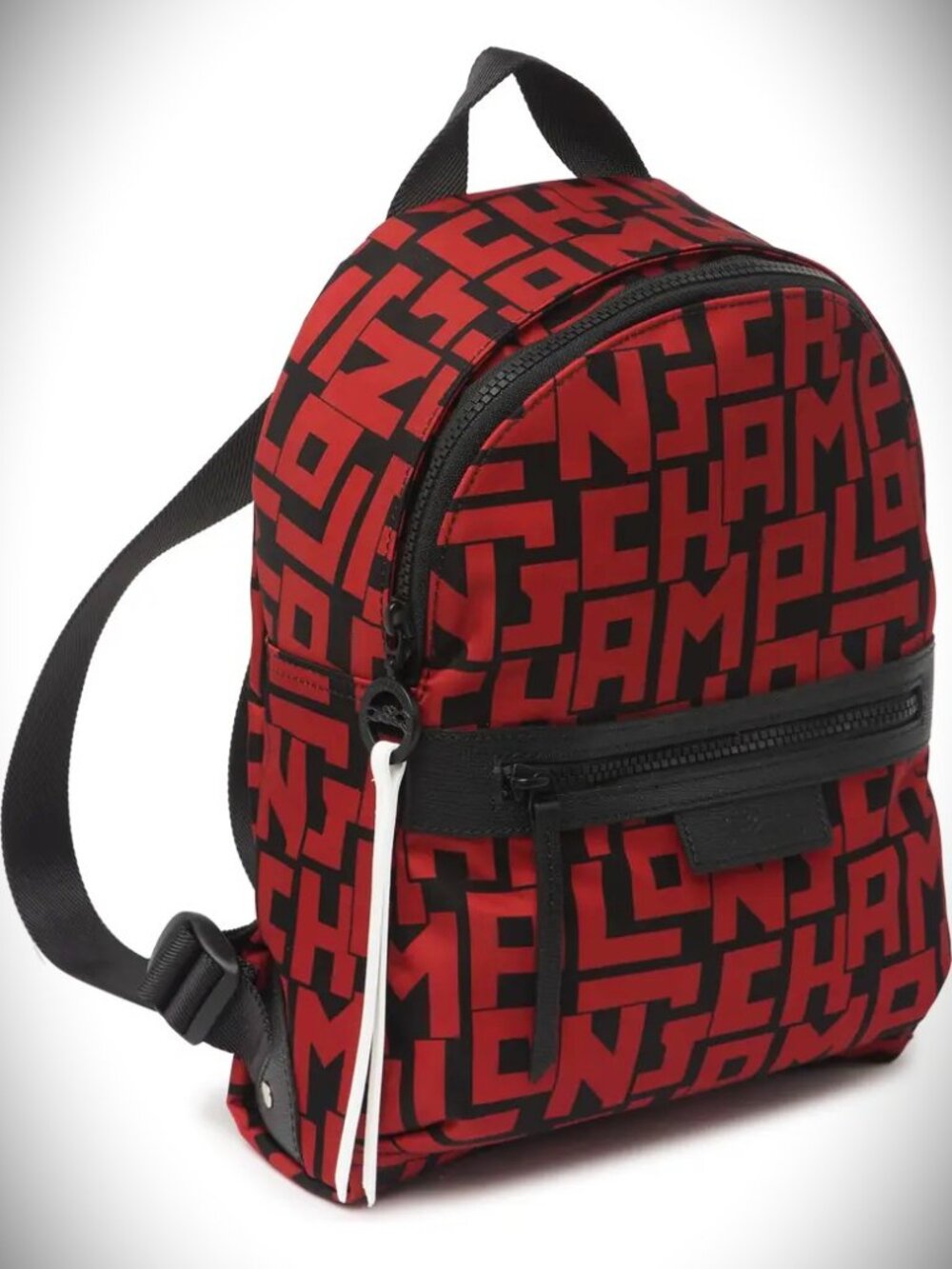 LONGCHAMP Le Pliage Textile Trimmed with Cowhide Leather Small Backpack